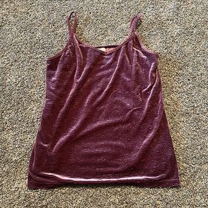 Mauve Velour Maurice’s Cami Size M